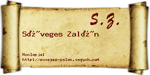 Süveges Zalán névjegykártya